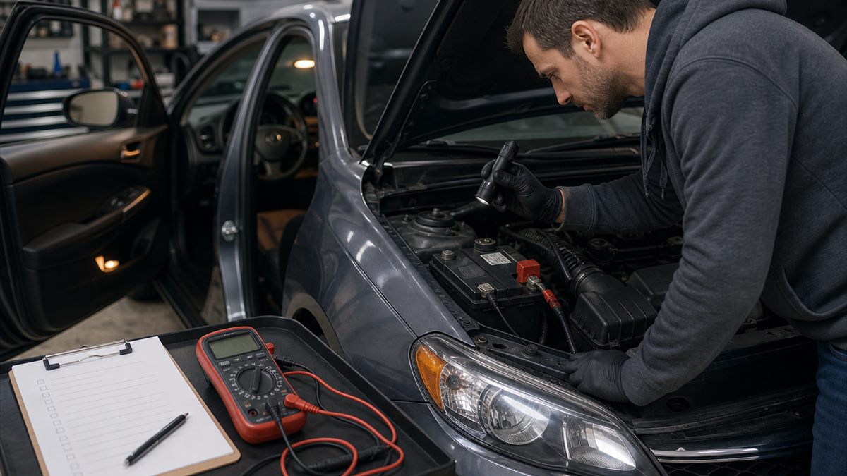 Cold Weather Battery Drain practical check setup